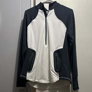 Black and White Quarter-Zip Pullover Under Armour